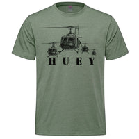 UH-1 Huey Adult T-shirt - military green heather