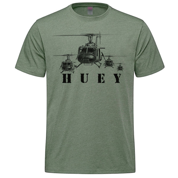 UH-1 Huey Adult T-shirt - military green heather