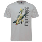 JU-87 Stuka Vintage Adult T-shirt - silver