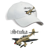 JU-87 Stuka Printed Hat - stone