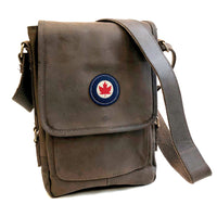 RCAF Classic Roundel Crested Leather Military Tech Bag