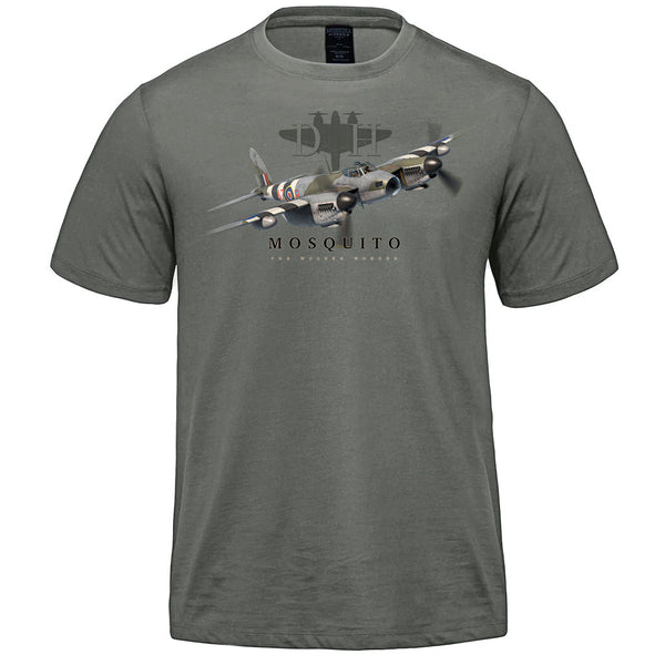 Mosquito Wooden Wonder Adult T-shirt - sage green
