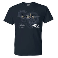 RCAF 100 Legacy Mosquito Adult T-shirt - navy