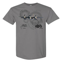 RCAF 100 Legacy Mosquito Adult T-shirt - silver