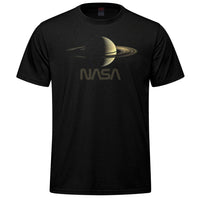 NASA Saturn Space Adult T-shirt - black