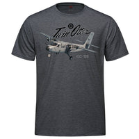 CC-138 Twin Otter Adult T-shirt - charcoal heather