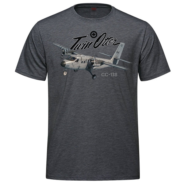 CC-138 Twin Otter Adult T-shirt - charcoal heather