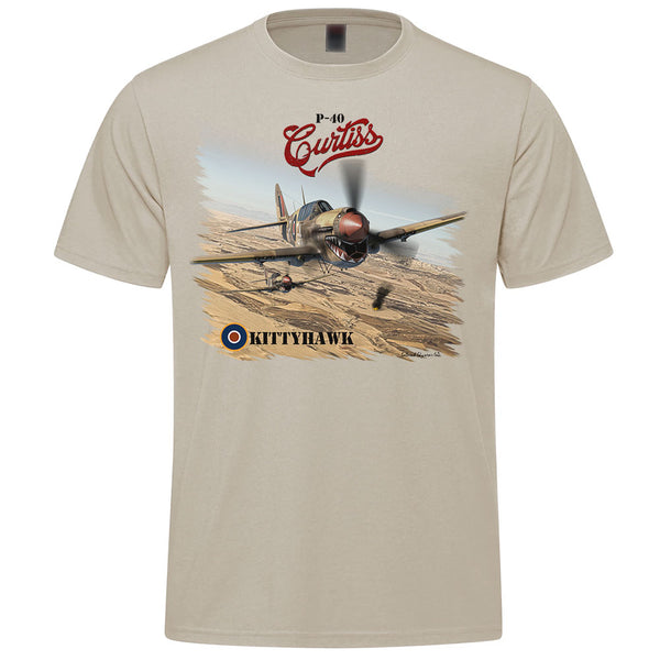 P-40 Kittyhawk Adult T-shirt - sand