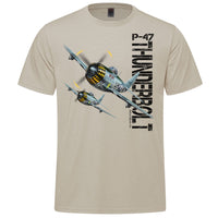 P-47 Thunderbolt Adult T-shirt - sand