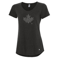 Ladies Maple Leaf Collection Ladies T-shirt - charcoal heather