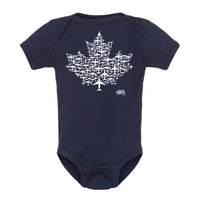 RCAF 100 Maple Leaf Collection Toddler Onsie - navy