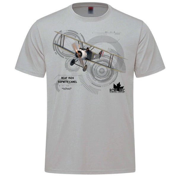 RCAF Legacy Sopwith Camel Adult T-shirt - silver