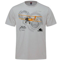 RCAF Legacy Tiger Moth Adult T-shirt - silver