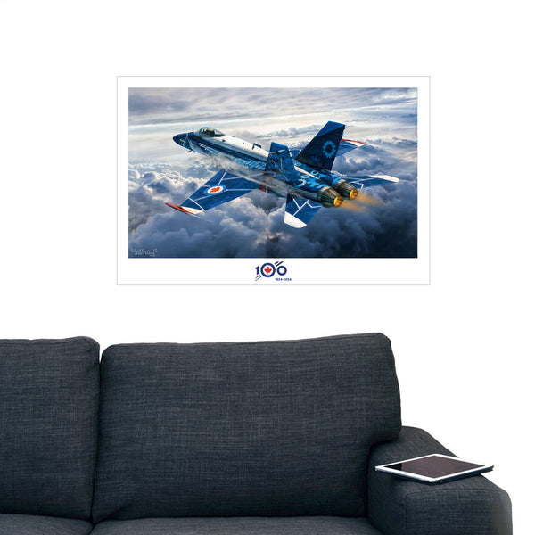 RCAF 100 Legacy CF-18 Demo Hornet Poster