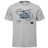 RCAF Legacy CH-148 Cyclone Adult T-shirt - silver