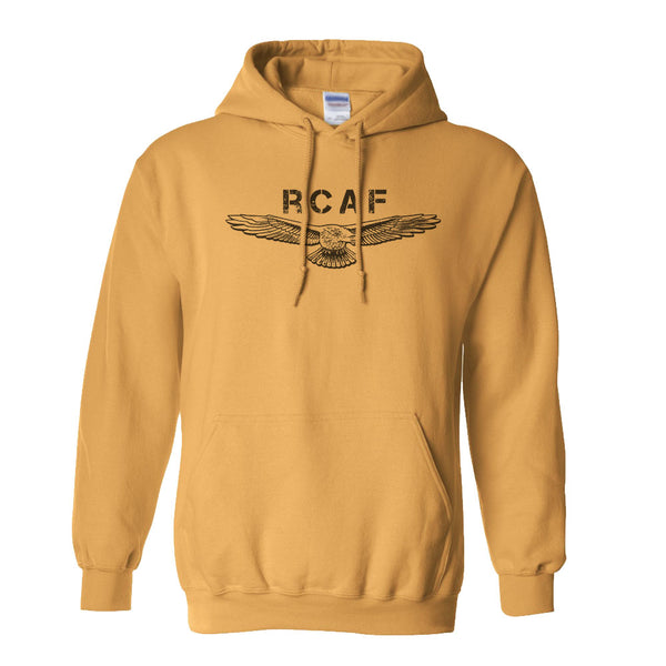 RCAF Eagle Pullover Adult Hoodie - mustard