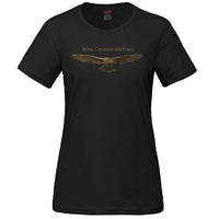 Ladies Vintage RCAF Eagle T-shirt - black