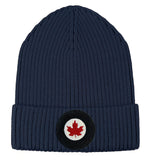 RCN Roundel Rib Knit Winter Toque - navy