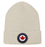 RCAF Modern Roundel Rib Knit Winter Toque - ivory