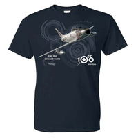 RCAF 100 Legacy Canadair F-86 Sabre MK.IV Adult T-shirt - navy