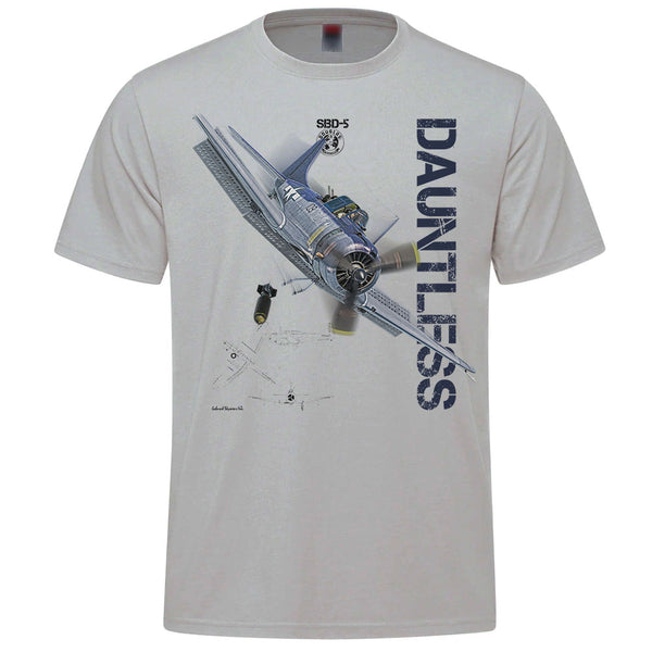 SBD-5 Dauntless Vintage Adult T-shirt - silver