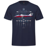 Snowbirds Profile Adult T-shirt - navy