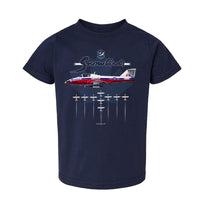 Snowbirds Profile Toddler T-shirt - navy