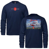 Snowbirds Commemorative Adult Long Sleeve T-shirt - navy