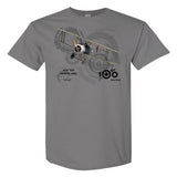 RCAF 100 Legacy Sopwith Camel Adult T-shirt - silver