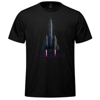 SR-71 Blackbird Pure Vertical Adult T-shirt - black
