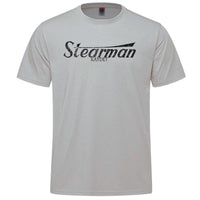 Stearman Vintage Logo Adult T-shirt - silver