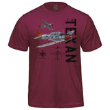 T-6 Texan Vintage Adult T-shirt - maroon