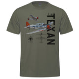 T-6 Texan Vintage Adult T-shirt - military green