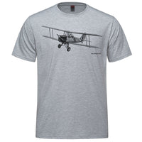Tiger Moth Sketch Adult T-shirt - athletic heather