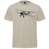 Tiger Moth Sketch Adult T-shirt - sand