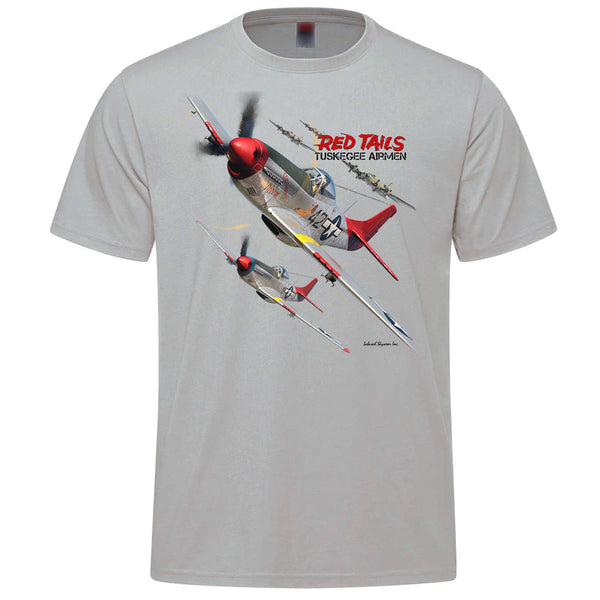 Tuskegee Airmen Vintage Adult T-shirt - silver