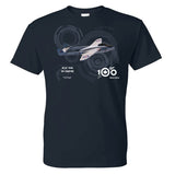 RCAF 100 Legacy Vampire Adult T-shirt - navy