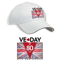 VE Day 80th Anniversary Printed Hat - sand