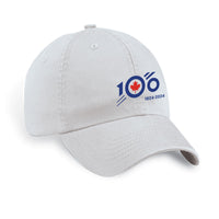 RCAF 100 Insignia Collection Adult Printed Hat - stone