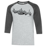 Avro Lancaster Baseball T-shirt