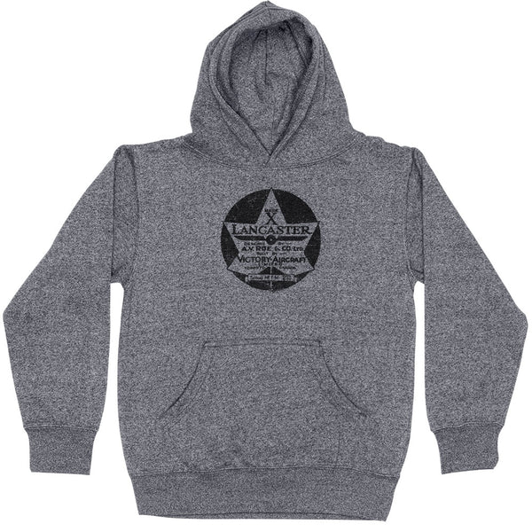 Mark X Lancaster Vintage Logo Pull Over Hoodie Graphite Heather