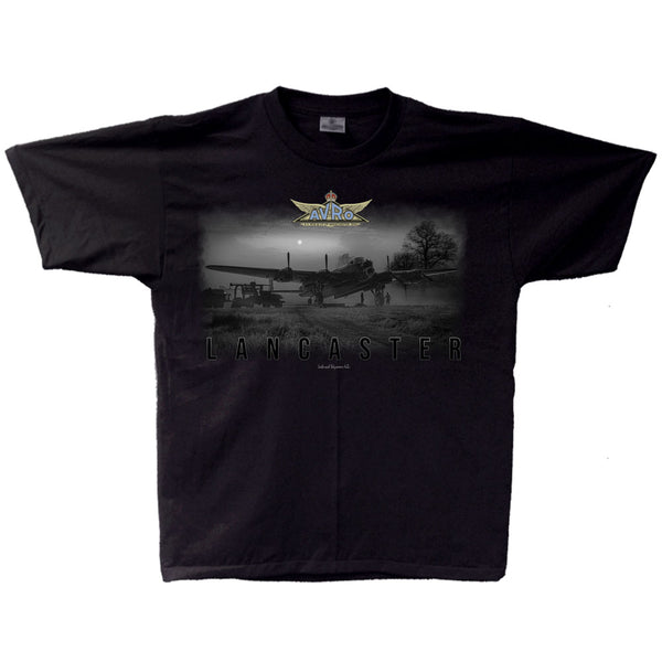 Avro Lancaster Misty Morning Adult T-shirt