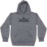 Avro Manchester Vintage Logo Adult Pull Over Hoodie graphite heather