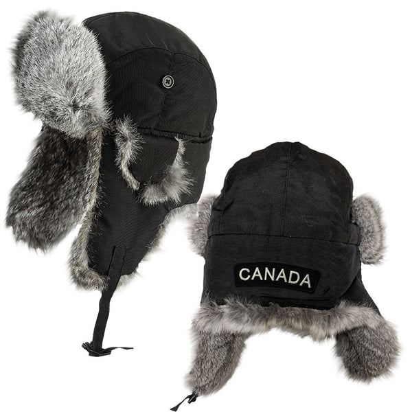 Canada Aviator Cap with Rabbit Fur