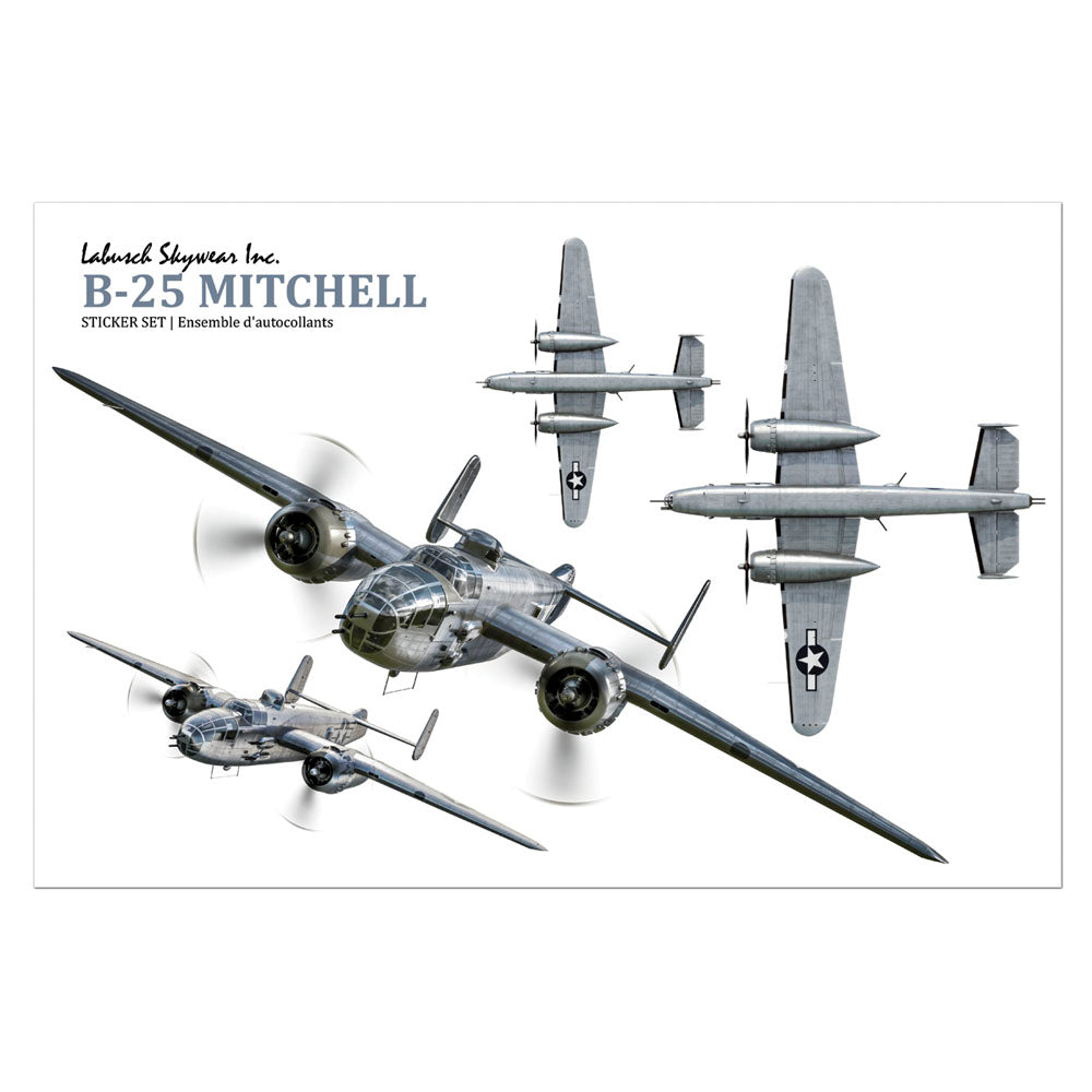 B-25 Mitchell Sticker Sheet – Labusch Skywear Inc.