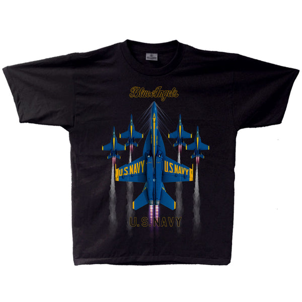 Blue Angels 2021 Pure Vertical Adult T-shirt Black