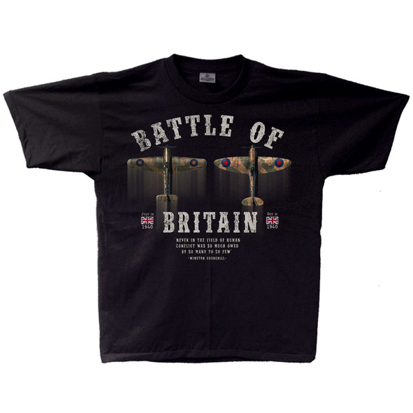 Battle of Britain Vintage Adult T-shirt Black