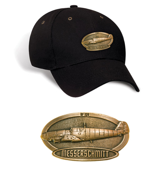 Bf-109 Messerschmitt Brass Cap Black