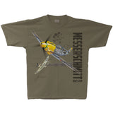 BF-109 Messerschmitt Vintage Adult T-shirt Military Green