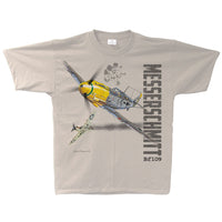 BF-109 Messerschmitt Vintage Adult T-shirt Sand